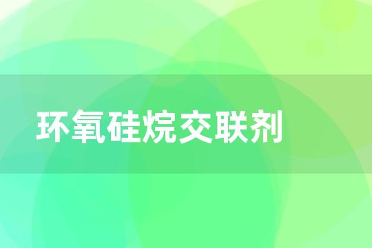 环氧硅烷交联剂