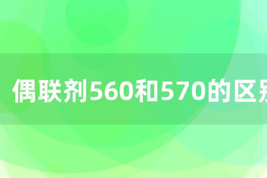 偶联剂560和570的区别